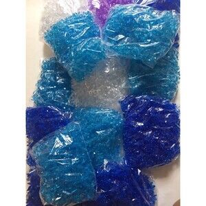 Huge Lot Tri Star Faceted Plastic Beads Crafts Jewelry Bracelets Ornament